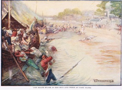 The Boats Stuck in the Mud and Were an Easy Mark by Joseph Ratcliffe Skelton